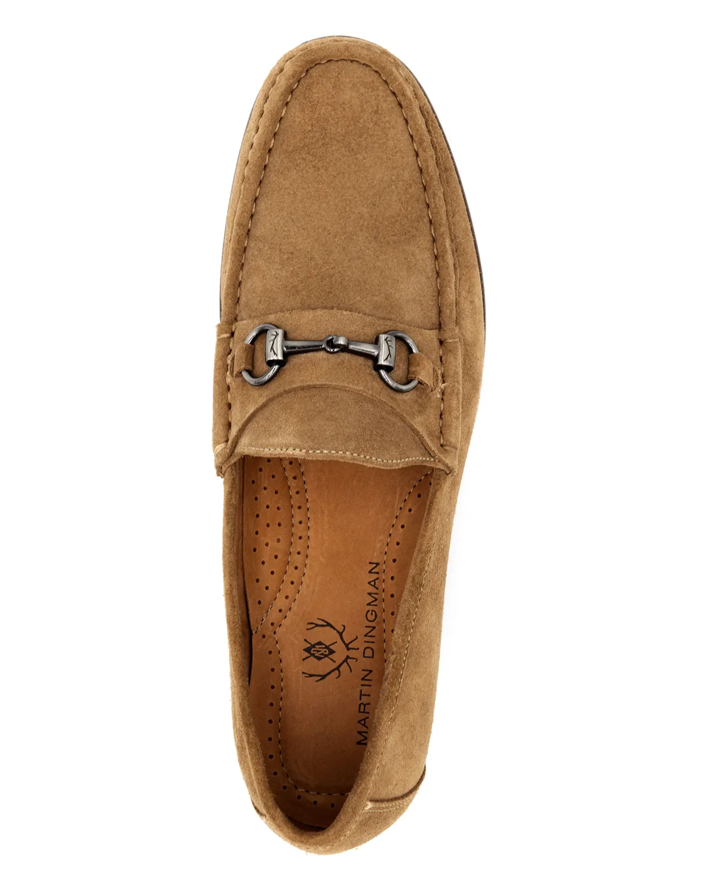 ADDISON SUEDE HORSE BIT LOAFER - KHAKI