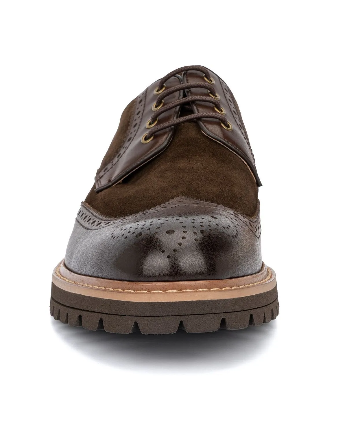 Andrew Vintage Foundry Co Men's Lace-up Oxford Shoes, Brown