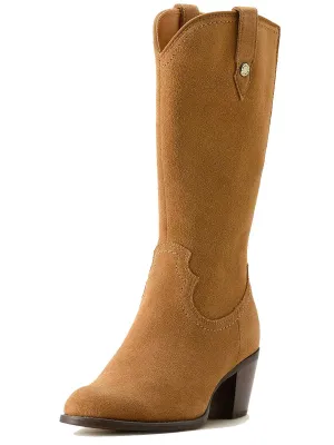 ARIAT Addison Western Boots - Womens - Carmel Suede