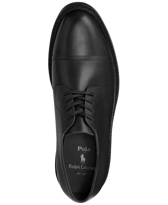 Asher Captoe Polo Ralph Lauren Men's Oxford Shoes, Black