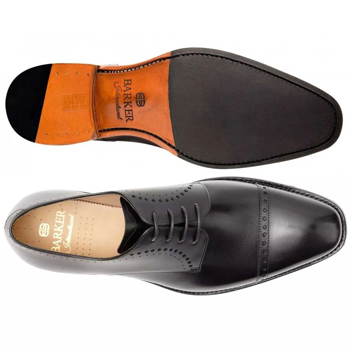 BARKER Noah Shoes - Mens - Black Calf