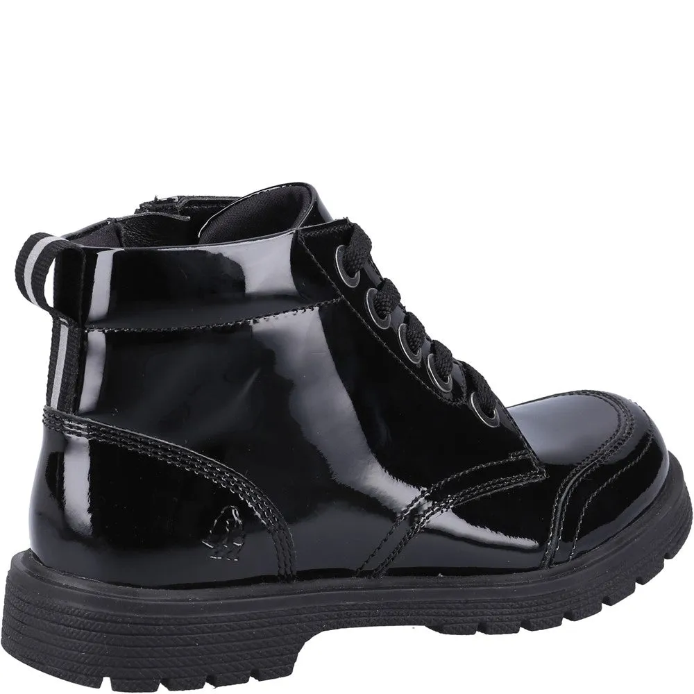 Black Jolie Patent Senior School Boots