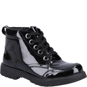 Black Jolie Patent Senior School Boots