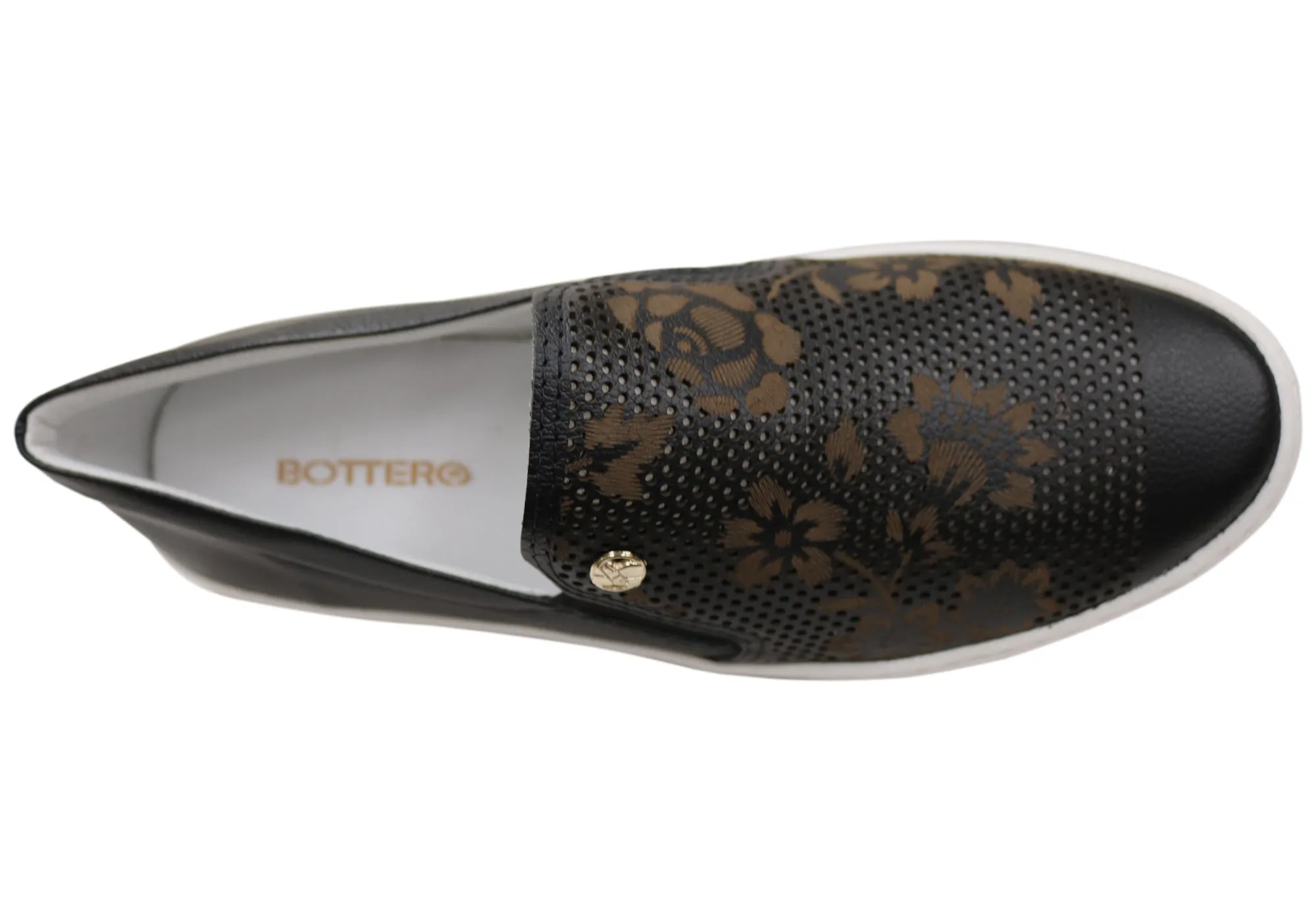 Bottero Evelania Womens Comfort Leather Casual Shoes Made In Brazil