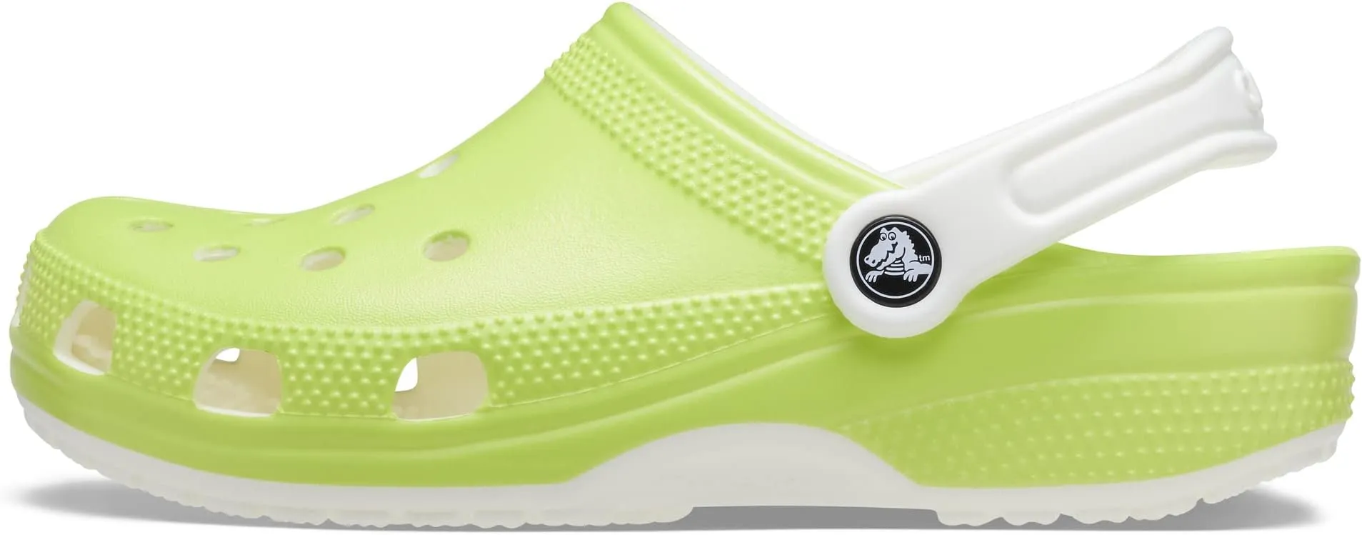 Classic Clog Crocs, Limeade/Glow in the Dark