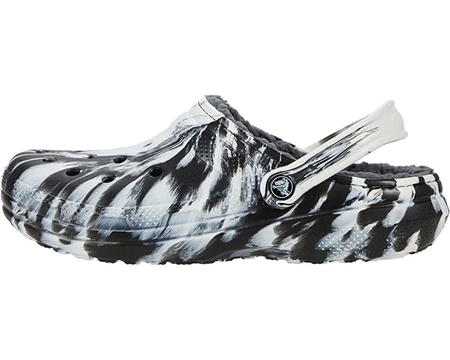 Classic Lined Tie-Dye Clog Crocs, white