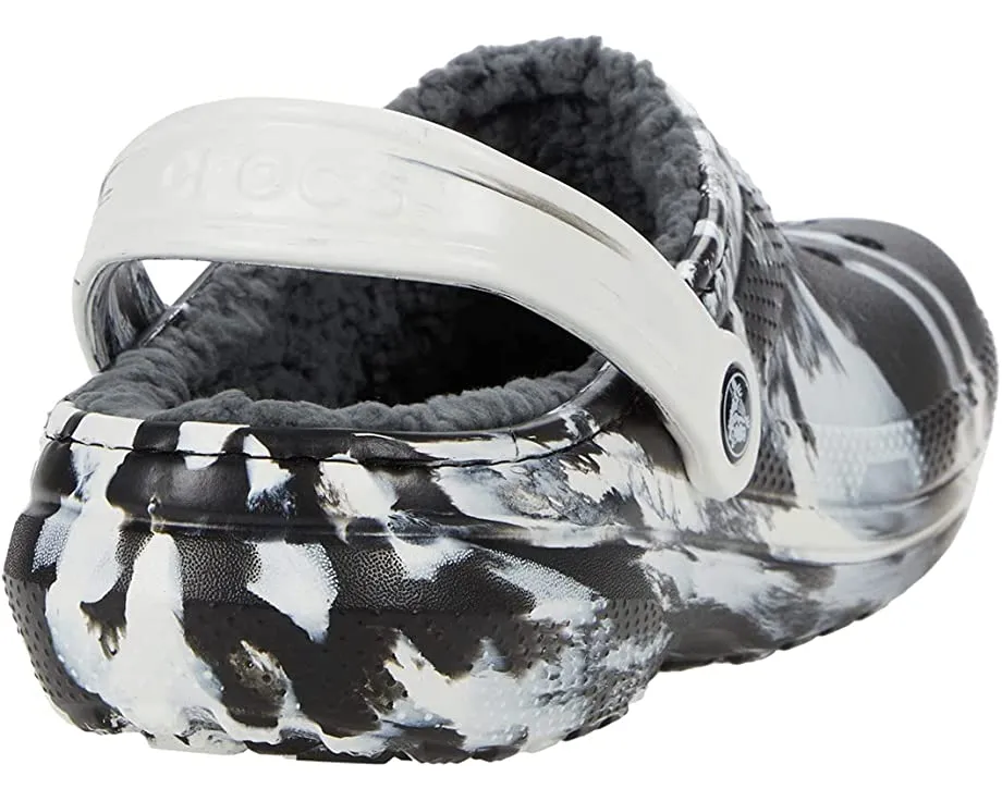 Classic Lined Tie-Dye Clog Crocs, white