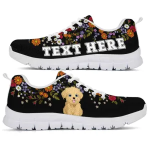 Custom Name Havanese Sneaker, Havanese Flower Floral Colorful Dog Lovers Sneakers Gym Running Shoes, Best Running Shoes