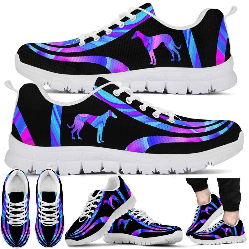 Greyhound Sneaker, Greyhound Dog Lovers Sneakers Gym Running Shoes Gift Women Men, Greyhound Shoes