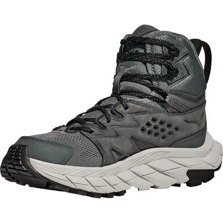 HOKA Men's Anacapa Breeze Mid Hiking Shoe, Castlerock/Harbor Mist