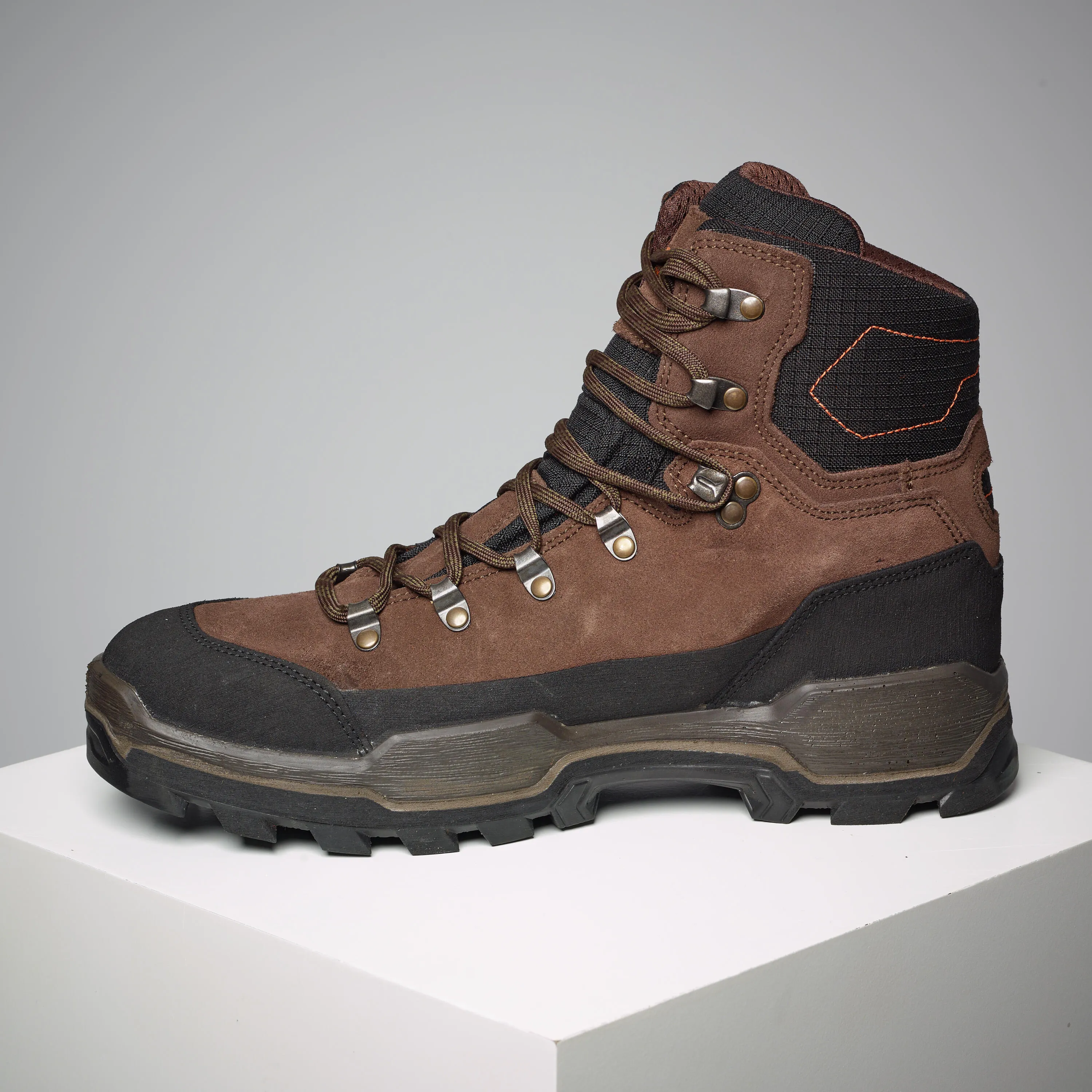 Hunting boots CROSSHUNT 500 waterproof, durable, brown SOLOGNAC