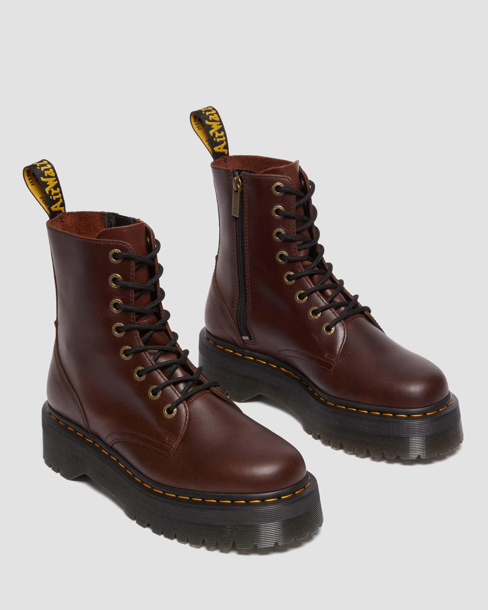 Jadon Leather Platform Boots Dr. Martens