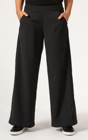 LIGHTWEIGHT WOOL BLEND WIDE LEG PANT