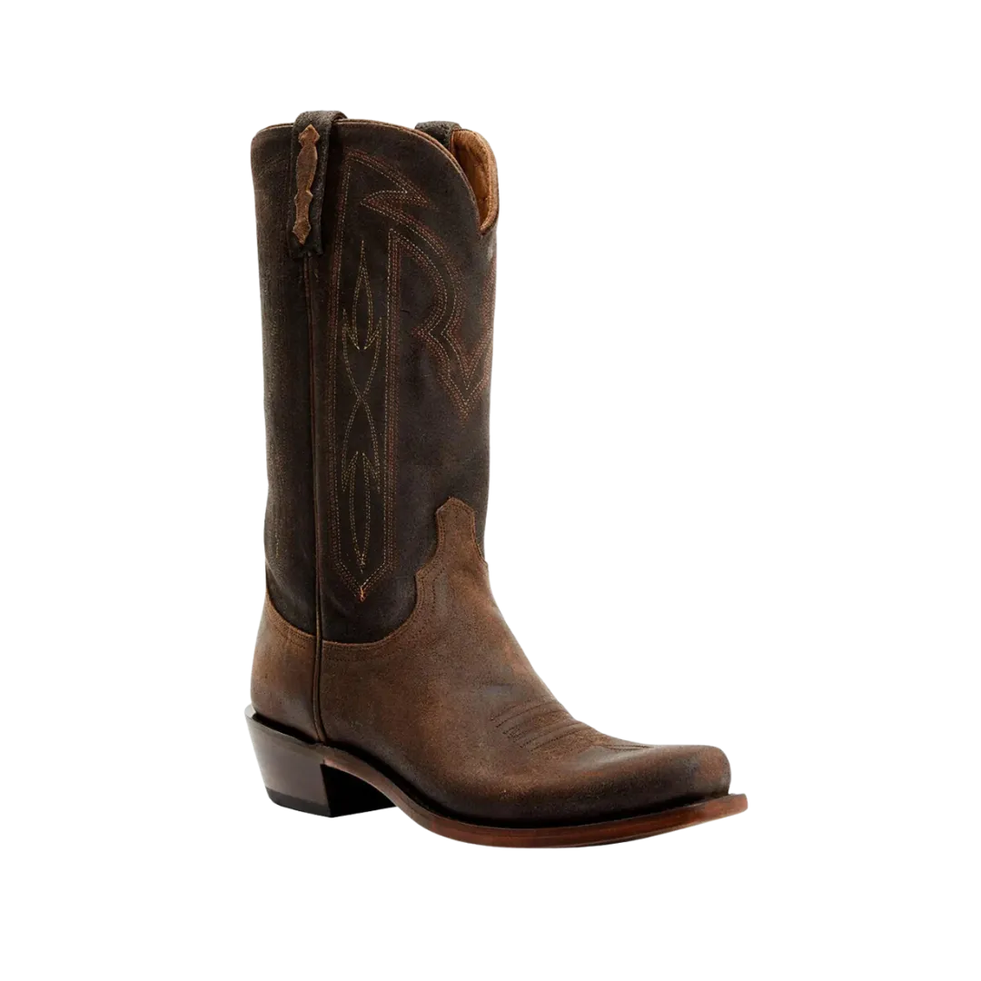 Lucchese Men's Whiskey Suede Cowboy Lucchese Boots