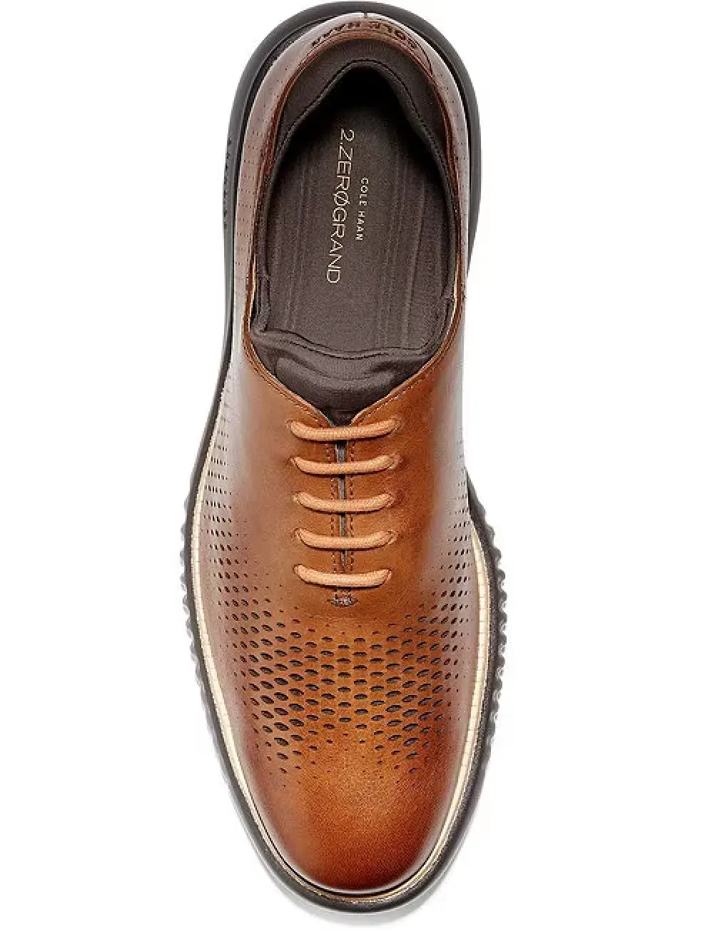 MEN'S COLE HAAN 2 ZERØGRAND LASER WING OXFORDS | BRITISH TAN / JAVA