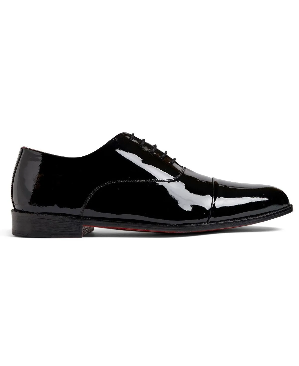 Men's patent leather tuxedo cap-toe oxford dress shoes Carlos by Carlos Santana black