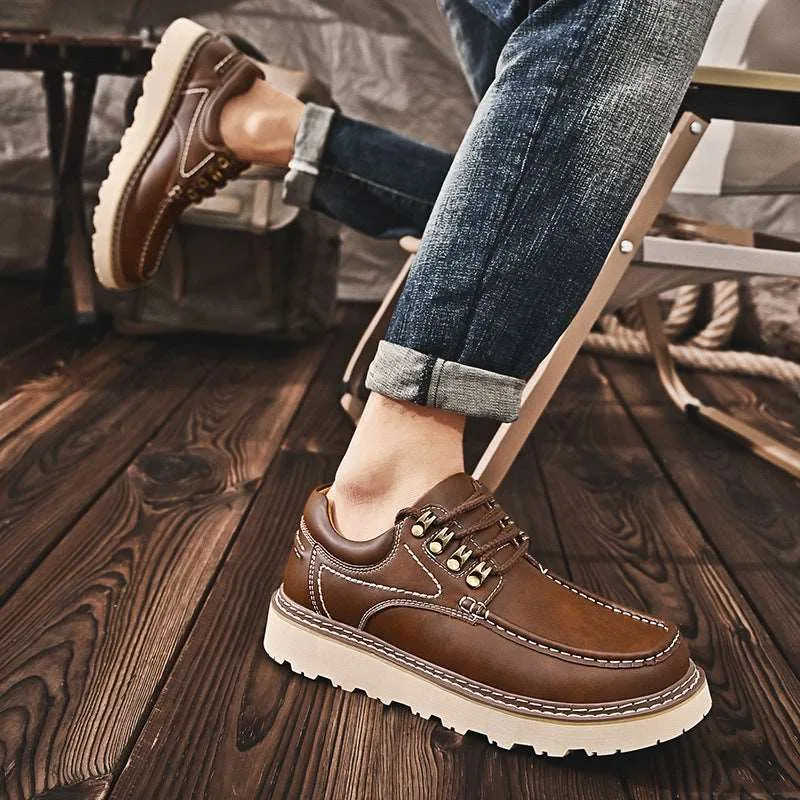 Men's Versatile Casual Genuine Leather Shoes