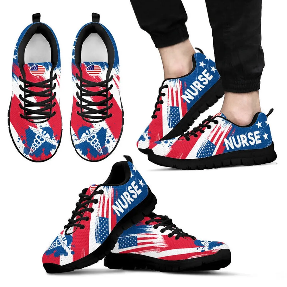 Nurse Sneaker, Nurse Usa Brush Sneakers Shoes, Best Shoes For Nurses