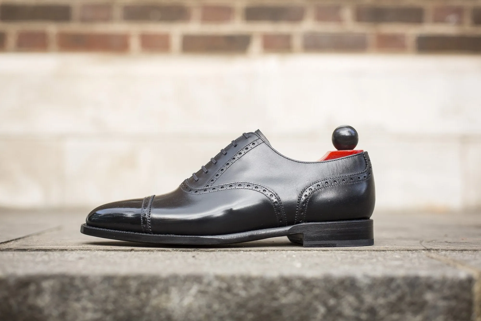 Redmond - MTO - Black Calf - TMG Last - Single Leather Sole