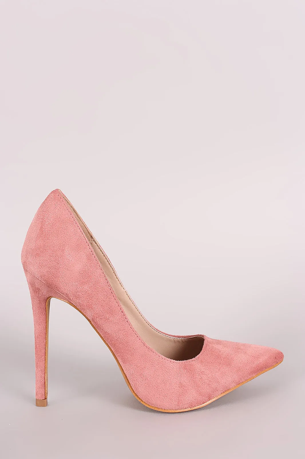 Shoe Republic LA Suede Pointy Toe Stiletto Pump