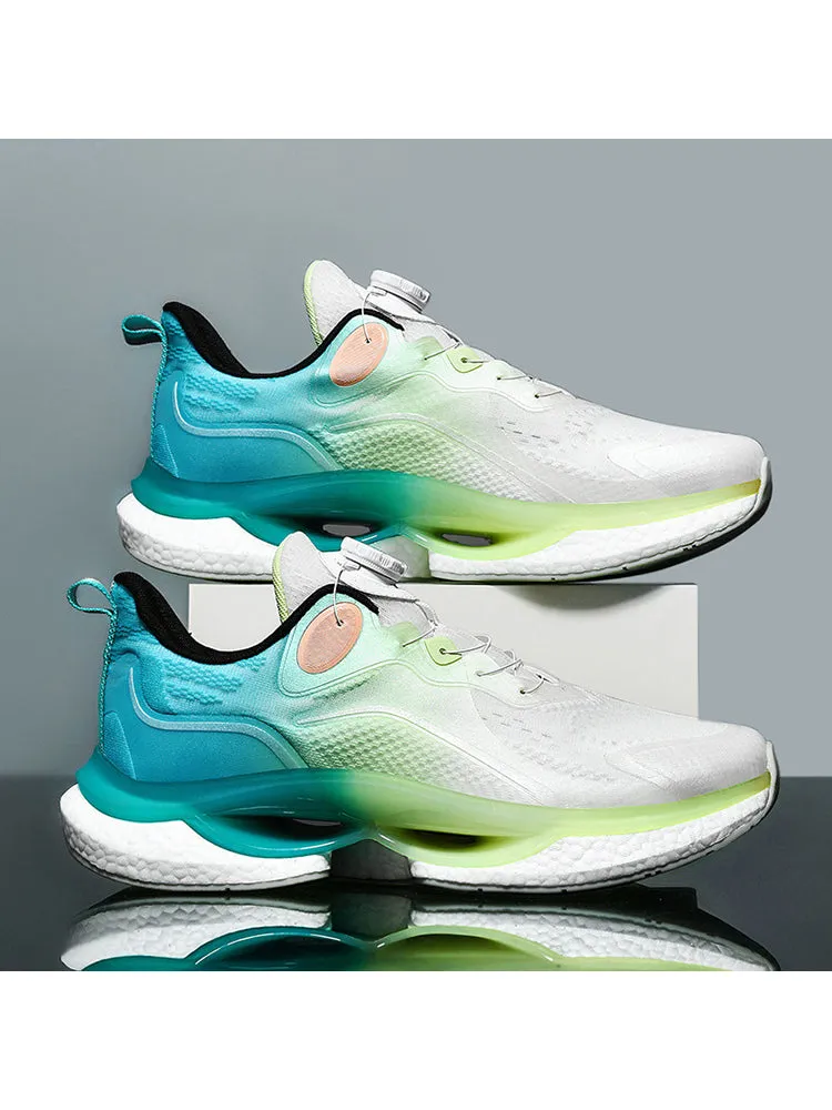 Sneakers rotary buckle four seasons couple models glow-in-the-dark running shoes