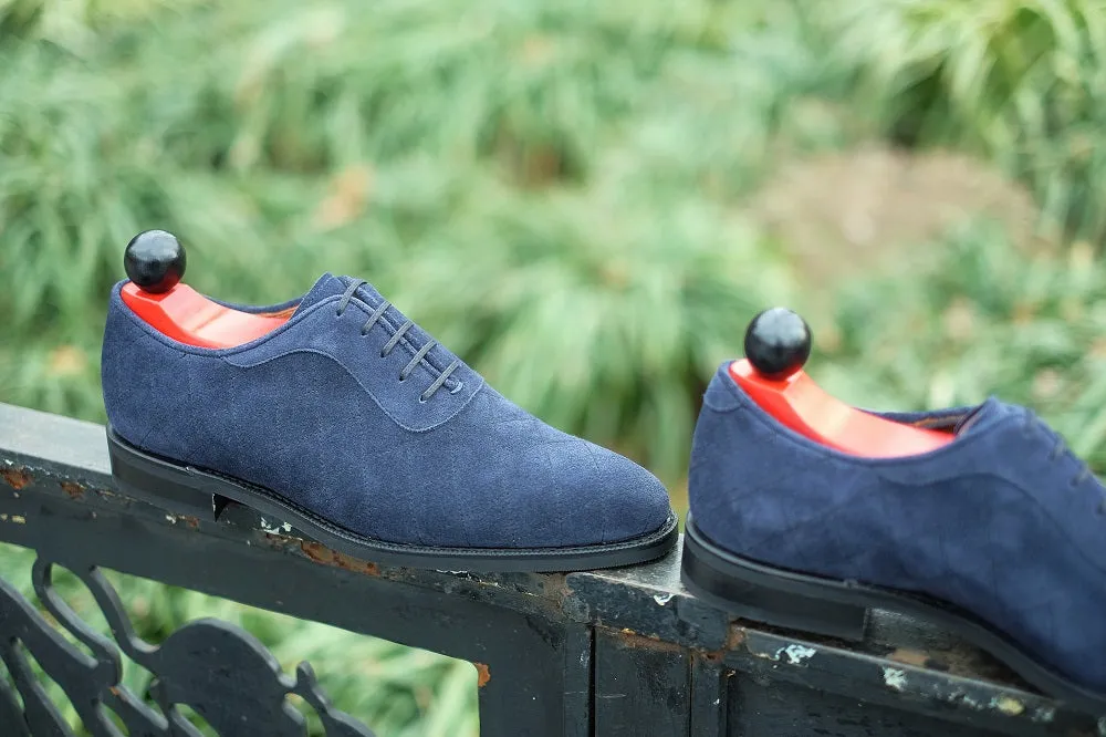 Spokane - MTO - Quilted Navy Suede - TMG Last - City Rubber Sole