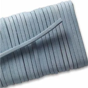 Square Leather Laces - Light Blue (1 Pair Pack) Shoelaces