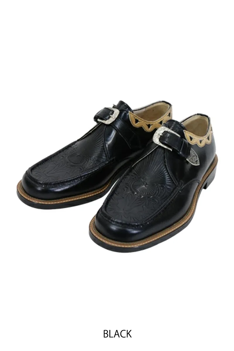 Western Moccs Monk Strap Shoes