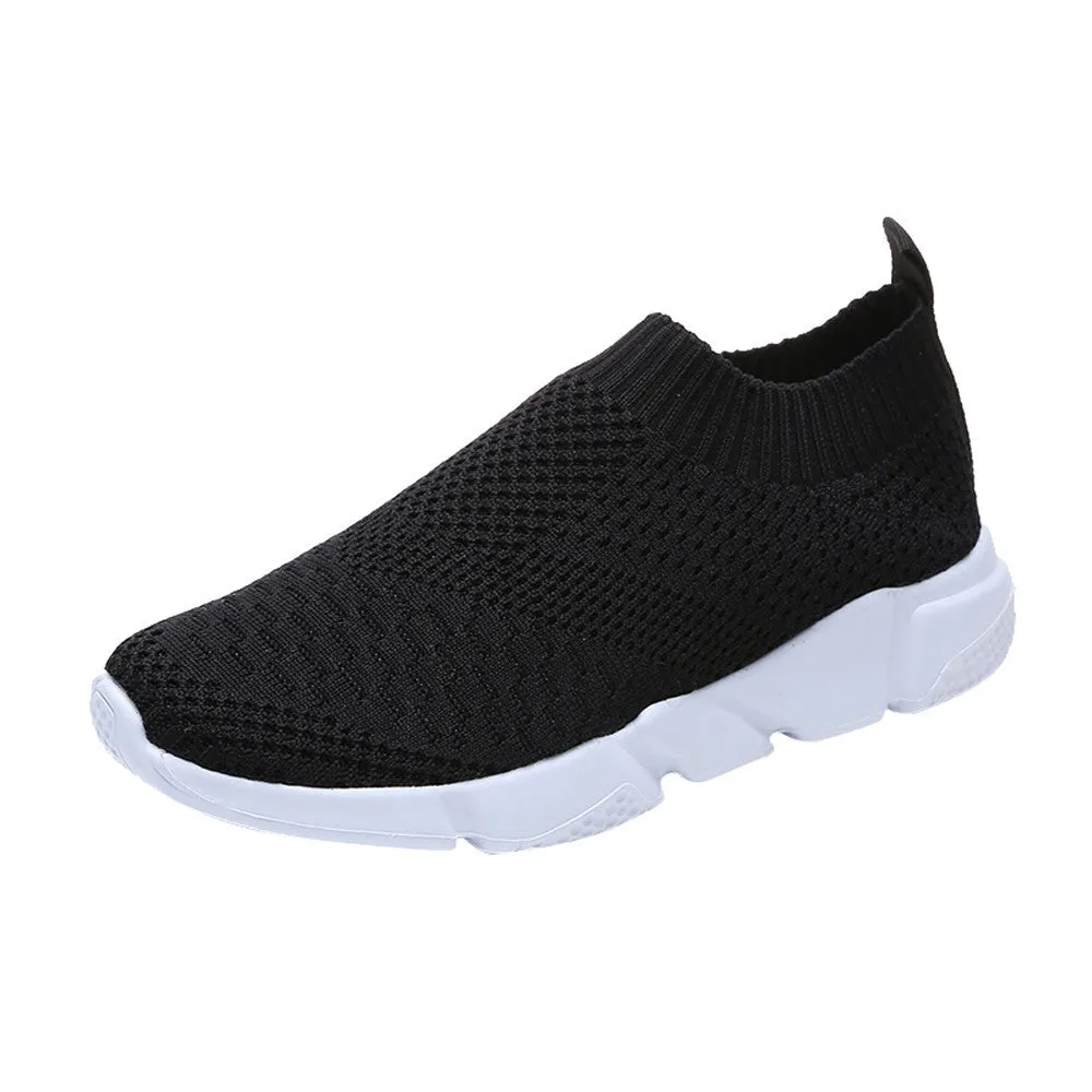 Women Outdoor Mesh Shoes Casual Slip On Comfortable Soles Running Sports Shoes