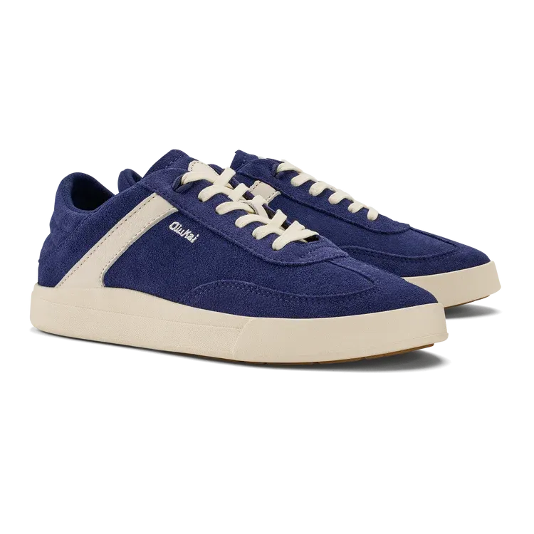 Women's Olukai Ha'upu Sneakers Color: Navy / Off White